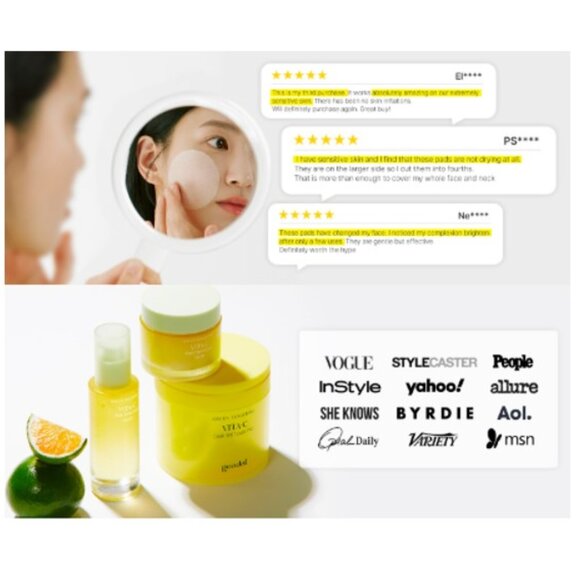 GOODAL Green Tangerine Vita C TONER PAD - Picture 8 of 10